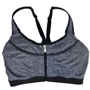 Victorias Secret Front  Zip High Impact Sports Bra Underwired Size 32DD
